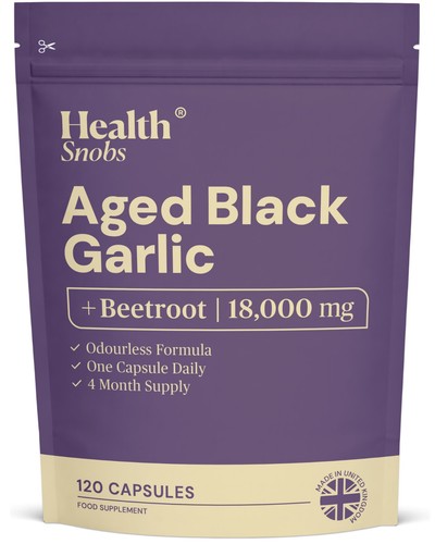Aged black garlic beetroot - black,
