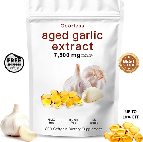 Aged garlic capsules - aged, 7500mg