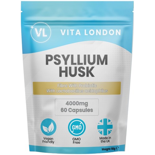 Psyllium husk capsules - psyllium, 4000mg