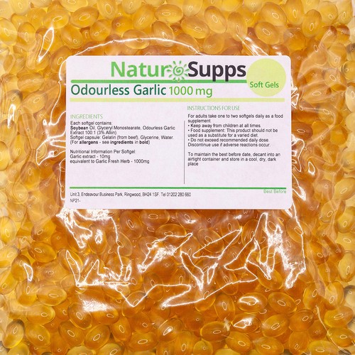 Odourless garlic capsule - garlic,