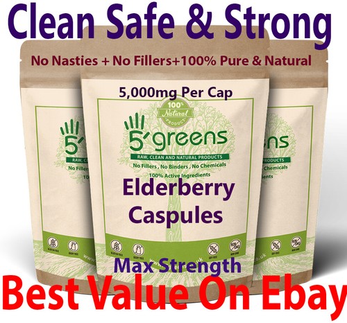 Elderberry capsules 500mg 10:1